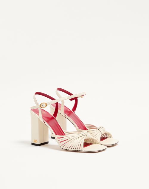 Valentino Garavani - Annet Kidskin Sandal 90mm - Ivory - Woman - Sandals